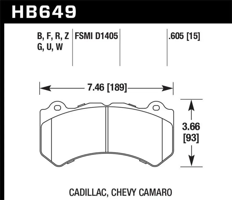 Hawk Performance Ceramic Street Brake Pads 2