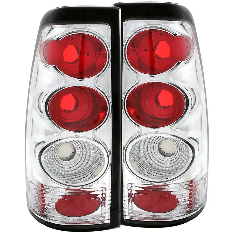 Anzo 1999-2002 Chevrolet Silverado 1500 Taillights Chrome 2