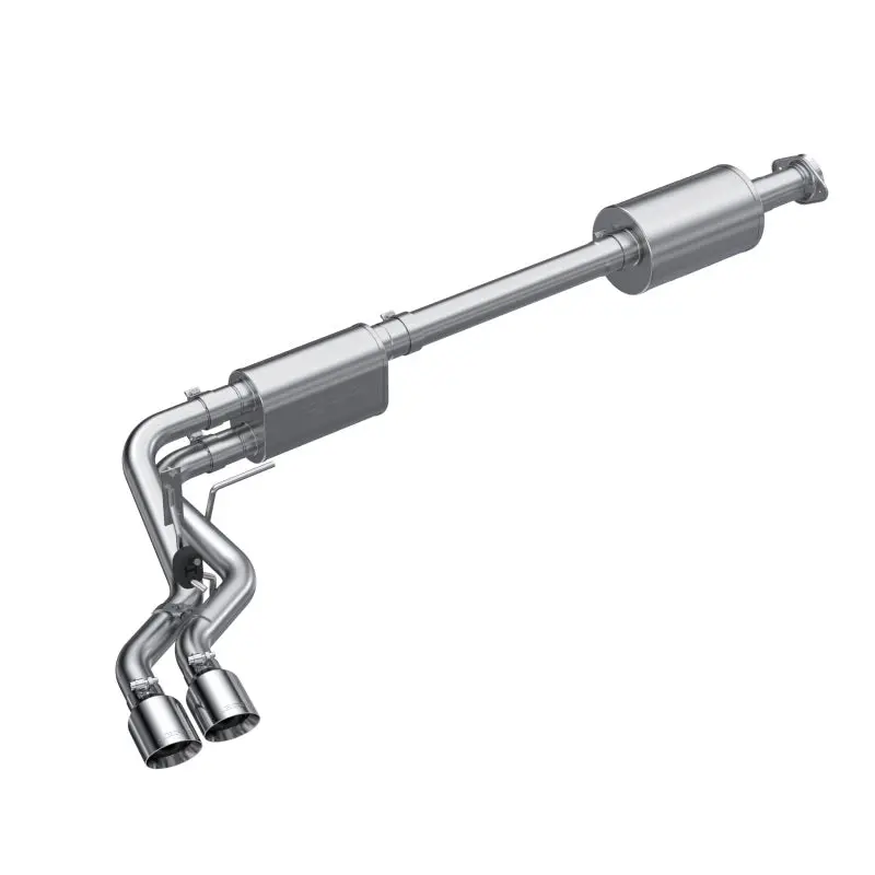 Mbrp 2021+ Ford F150 Aluminized Dual Pre-Axle (Street Profile) 2.5In Od Tips 3In Cat Back Exhaust 2
