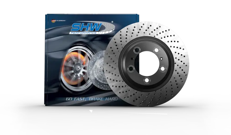 Shw 99-08 Porsche 911 Carrera W/O Ceramic Brakes Right Front Drilled Mb Brake Rotor (99635140601) 1