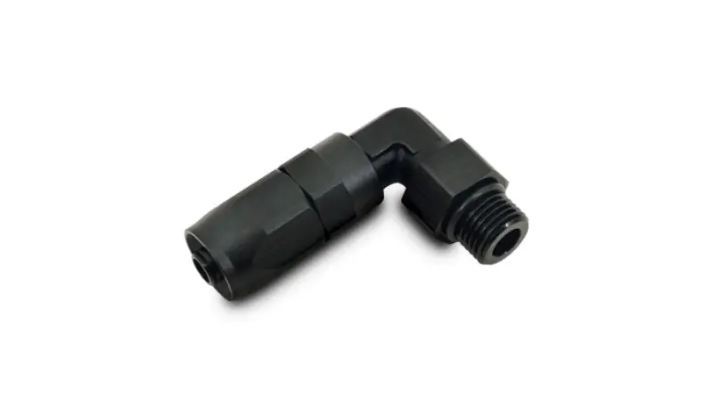 Vibrant Male -8An 90 Degree Hose End Fitting - 9/16-18 Thread (6) 2