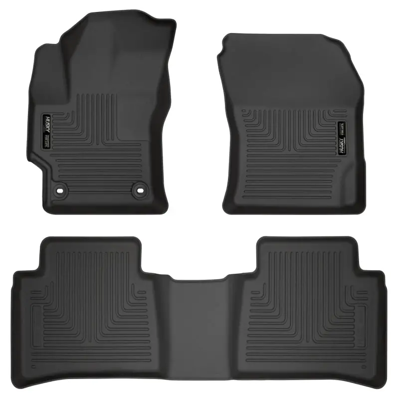 Husky Liners 2020 Toyota Corolla Weatherbeater Black Front & 2Nd Seat Floor Liners 1