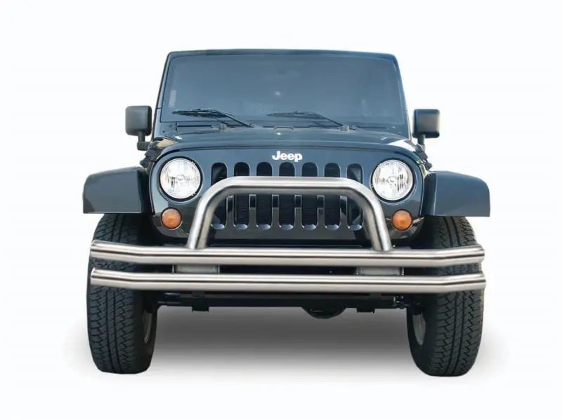 Rampage 1976-1983 Jeep Cj5 Double Tube Bumper Front - Stainless 1