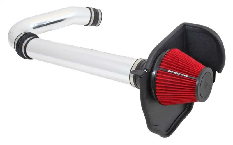 Spectre 11-17 Challenger/Charger 3.6L Air Intake Kit - Polished W/Red Filter 2