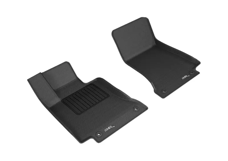 3D Maxpider 2015-2020 Mercedes Benz C-Class Sedan/Coupe W205/C205 Kagu 1St Row Floormat - Black 1
