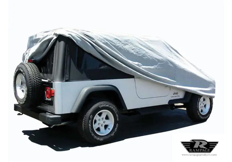 Rampage 2004-2006 Jeep Wrangler(Tj) Lj Unlimited Car Cover - Grey 1