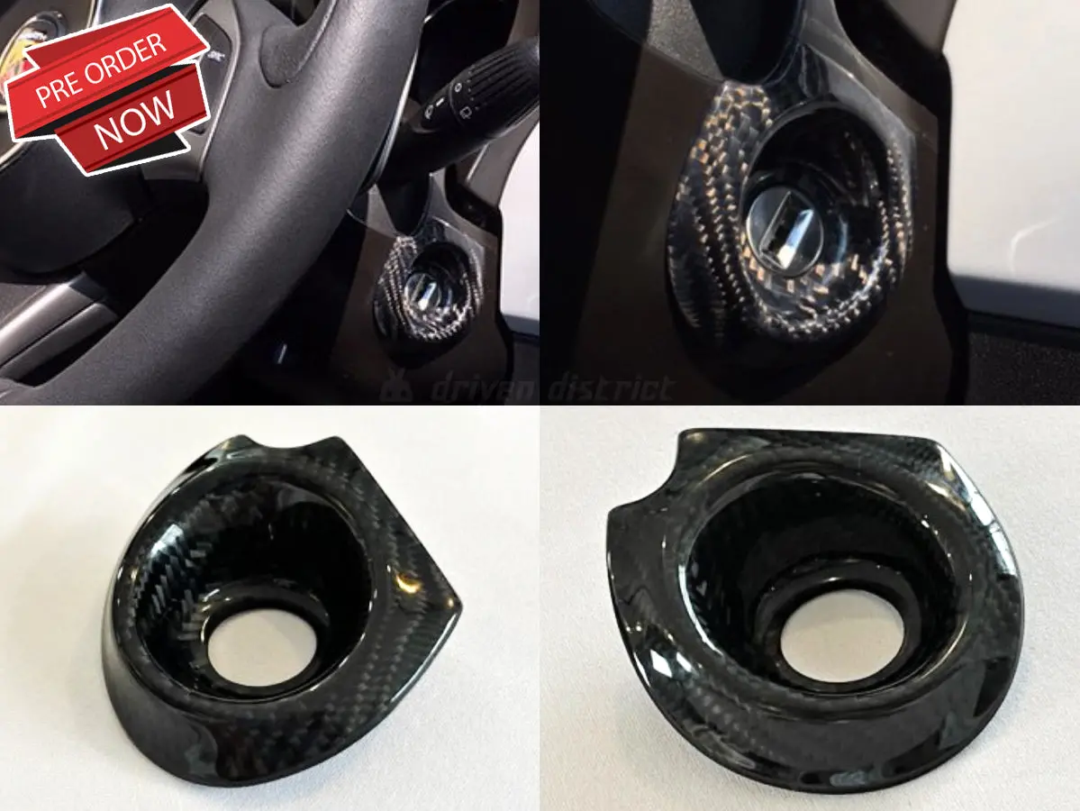 Three Hundred Abarth 500 Carbon Fiber Ignition Key Cover 1