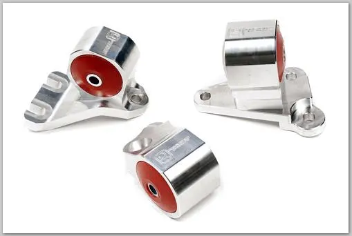 Innovative 90-91/92-93 Acura Integra Gs-R Silver Aluminum Billet Mount Kit 60A Bushings (Cable) 2