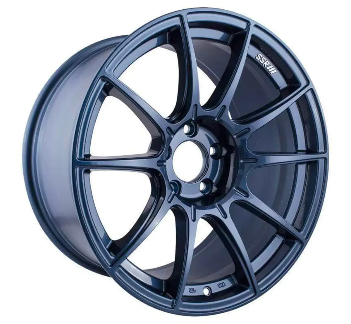 Ssr Gtx01 19X9.5 5X120 38Mm Offset Blue Gunmetal Wheel 1