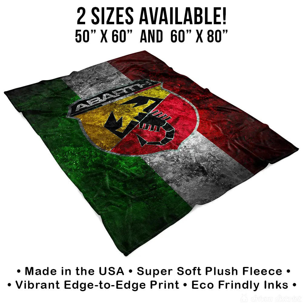 Abarth Italian Flag Blanket 2