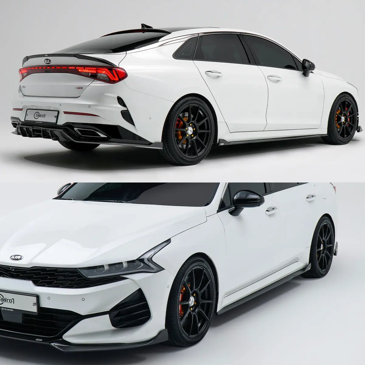 Kia K5 Carbon Fiber Side Skirts - Adro 2