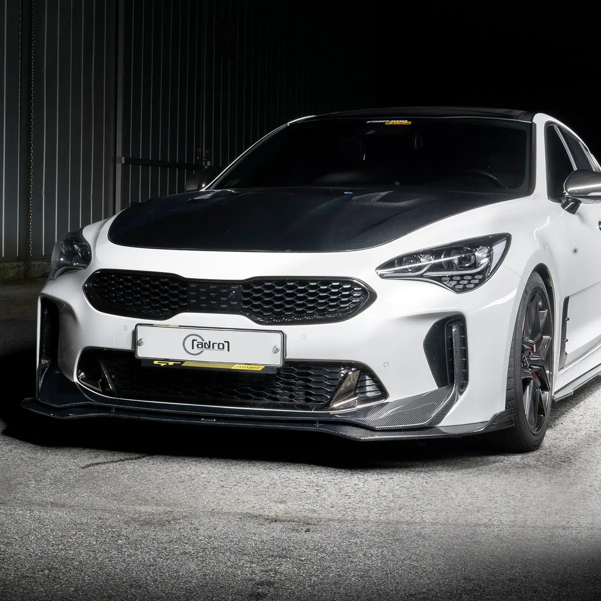 Kia Stinger Carbon Fiber Front Lip V2 - Adro 1