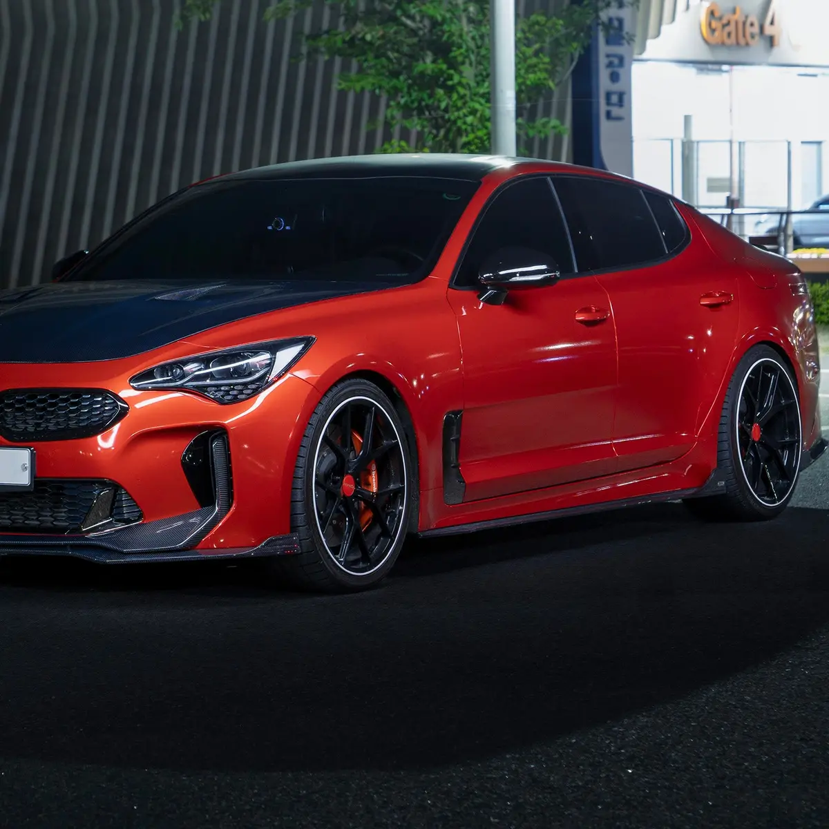 Kia Stinger Carbon Fiber Side Skirts V2 - Adro 2