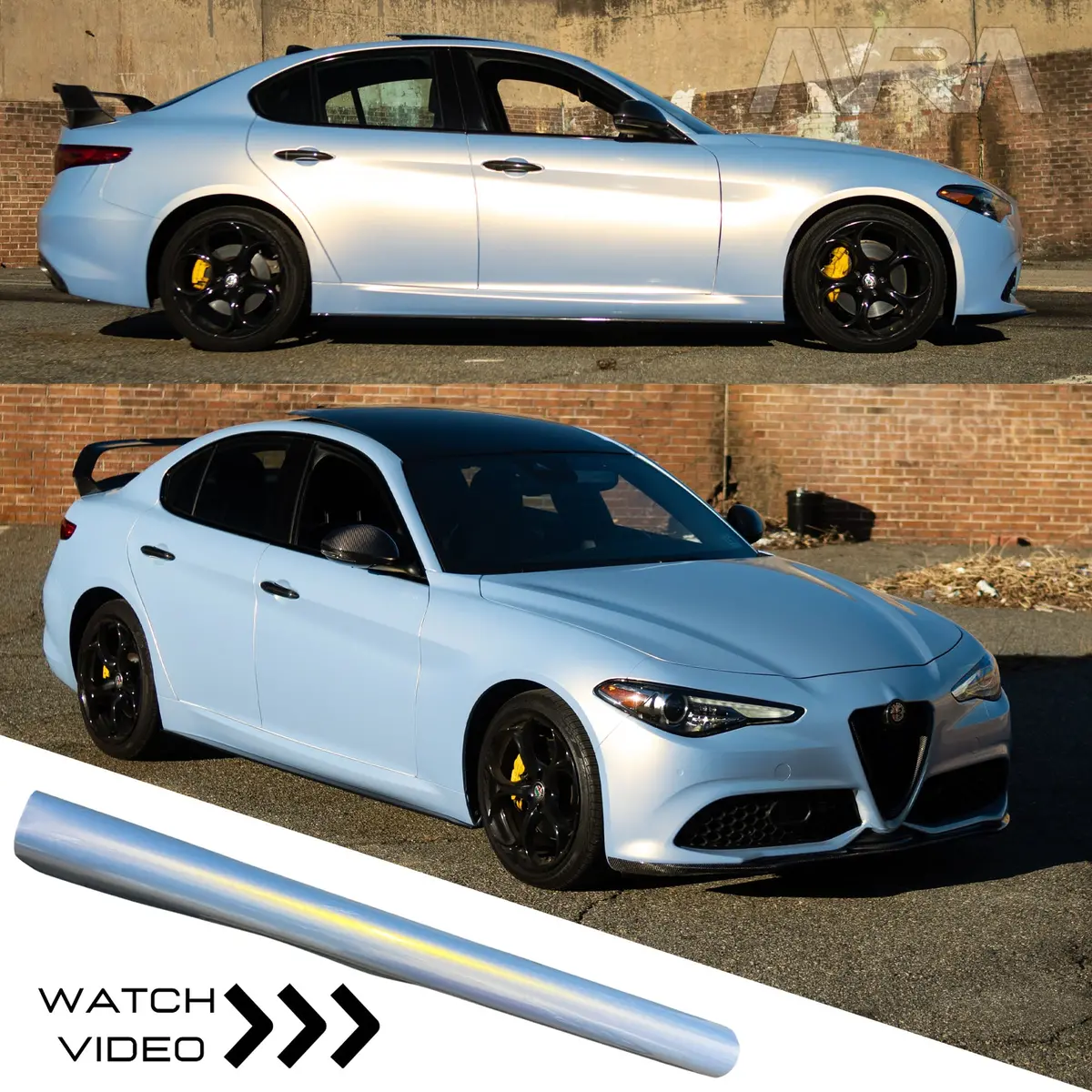 Cosmic Ice Vinyl Wrap - Light Blue Gold Color Shift | Avra 1