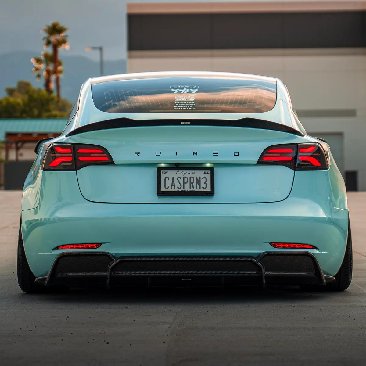 Tesla Model 3 Carbon Fiber Duckbill Spoiler V2 - Adro 1