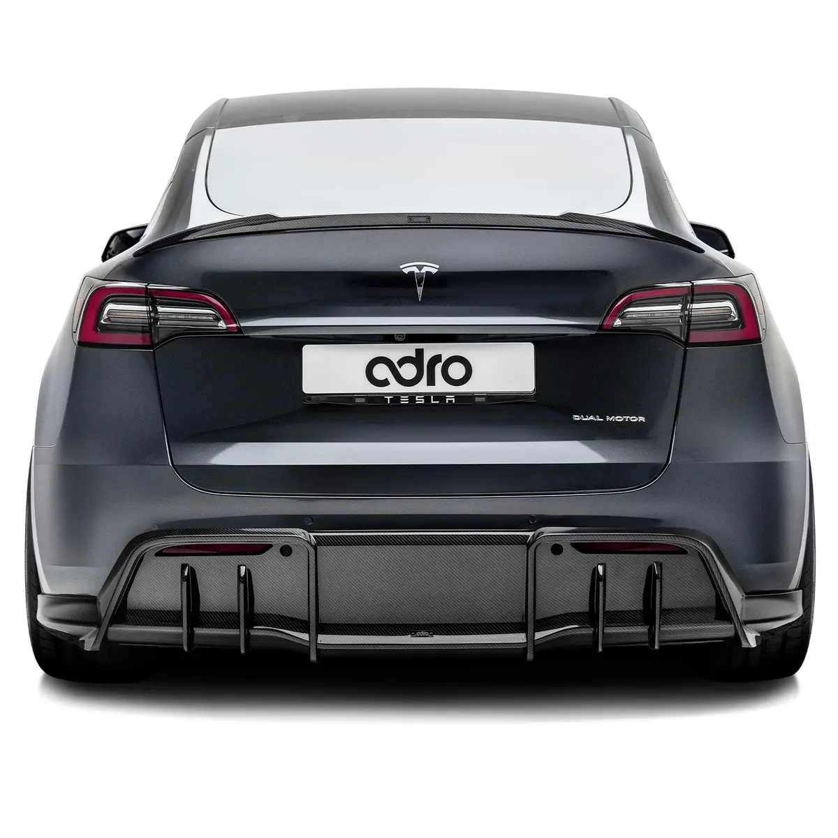 Tesla Model Y Prepreg Carbon Fiber Rear Diffuser - Adro 1
