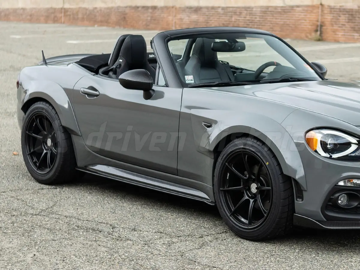 Three Hundred Abarth 124 Spider Carbon Fiber Side Skirts 1