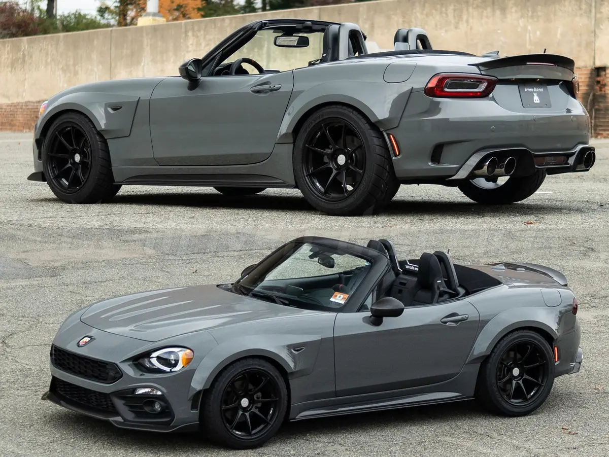 Three Hundred Abarth 124 Spider Wide Body Fender Flare Kit 1