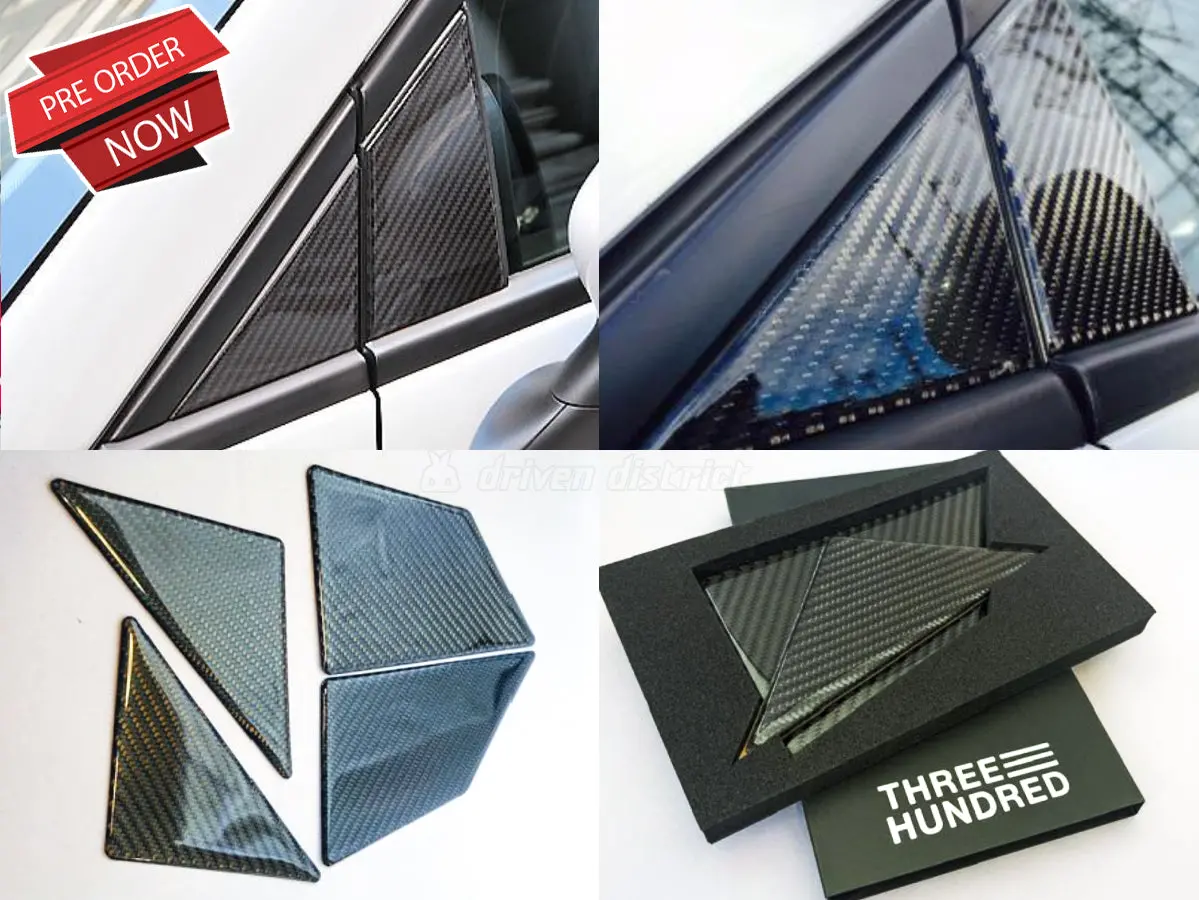 Three Hundred Abarth 500 Carbon Fiber A Pillar Cover 1