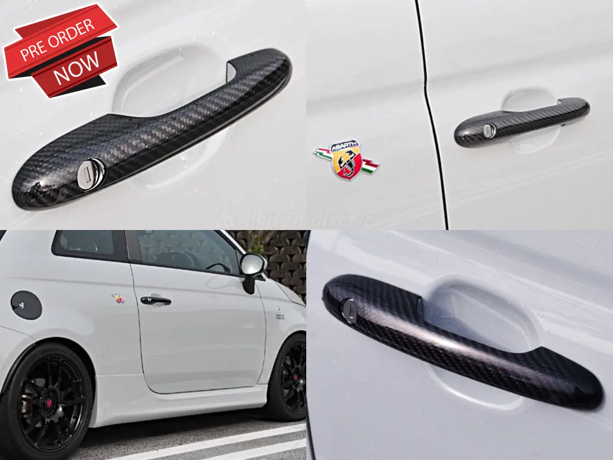 Three Hundred Abarth 500 Carbon Fiber Handle Covers 1