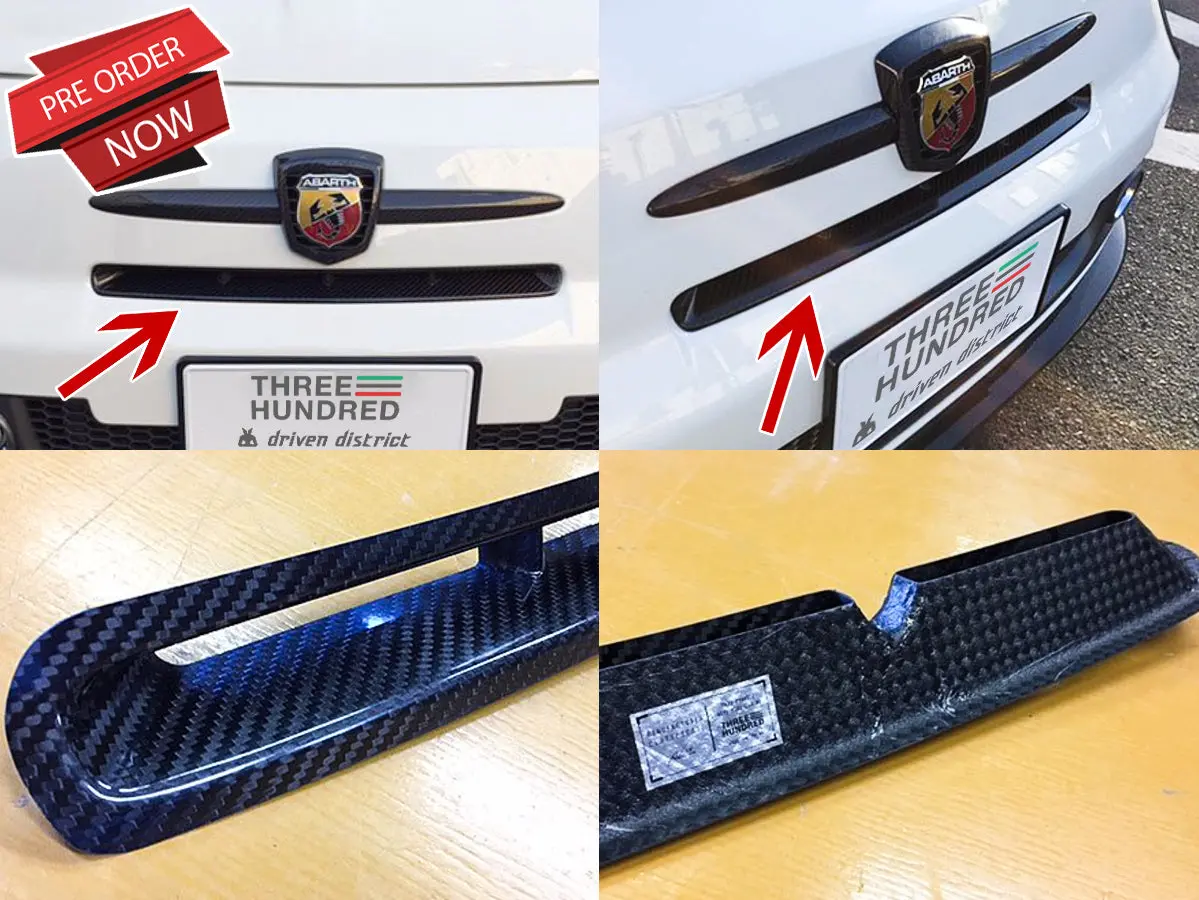 Three Hundred Abarth 500 Carbon Fiber Intake Cover 1