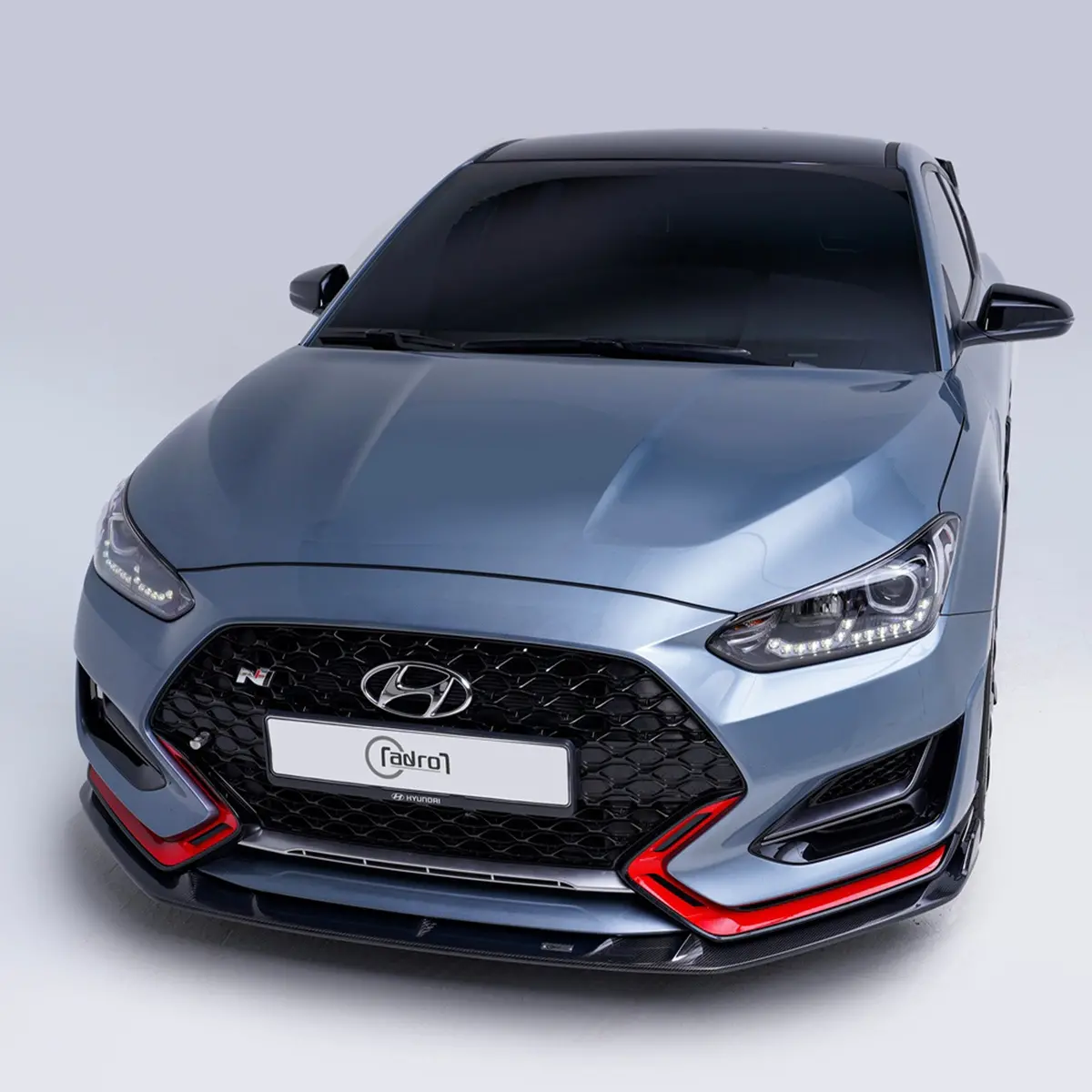 Hyundai Veloster N Carbon Fiber Front Lip (V2 Typea) - Adro 1