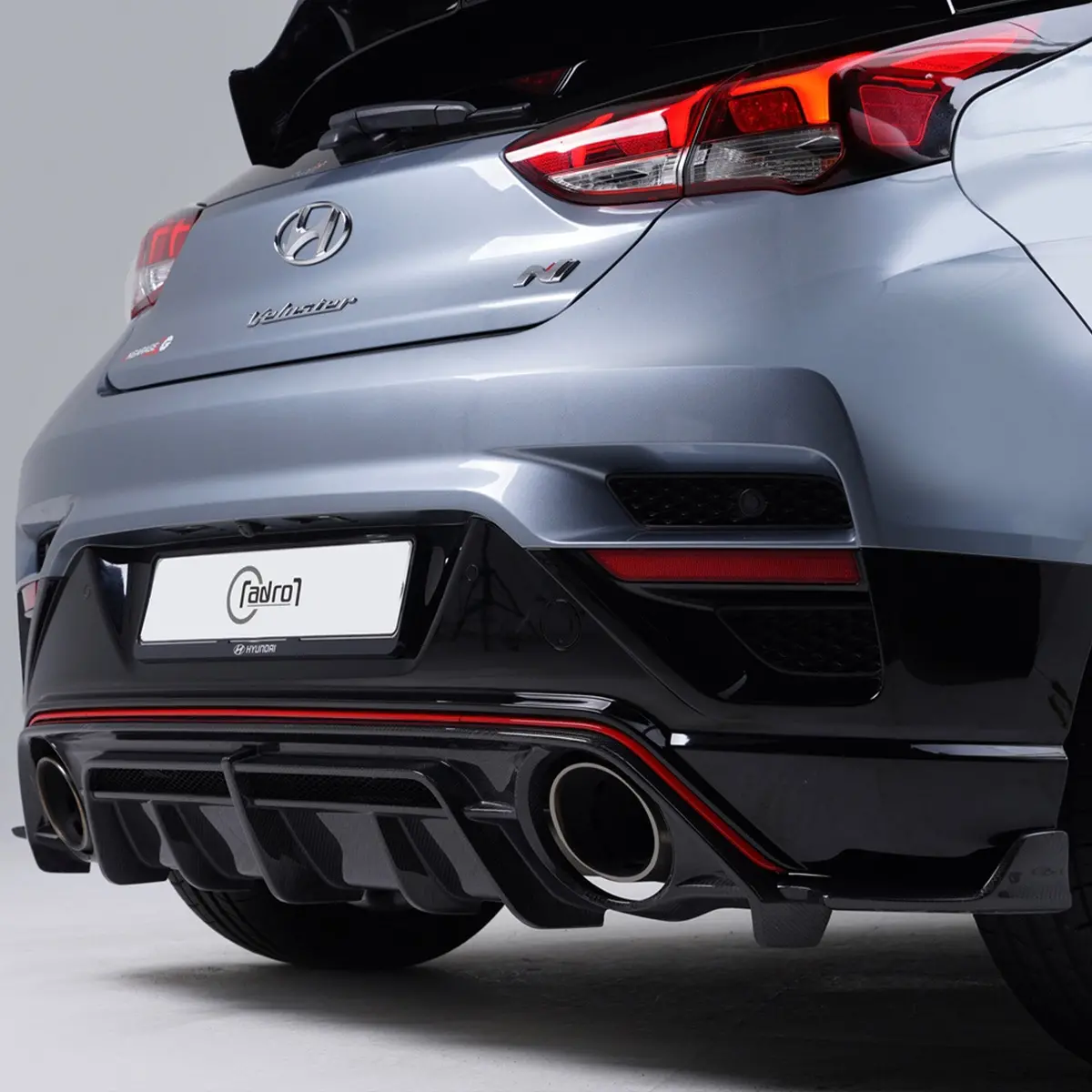Hyundai Veloster N Carbon Fiber Rear Diffuser (V2) - Adro 2