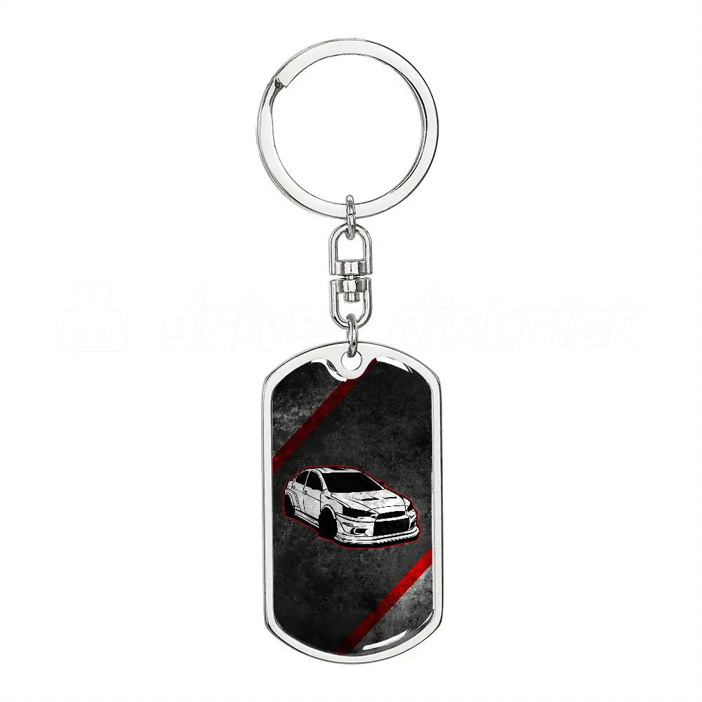 White Evo X Keychain 1