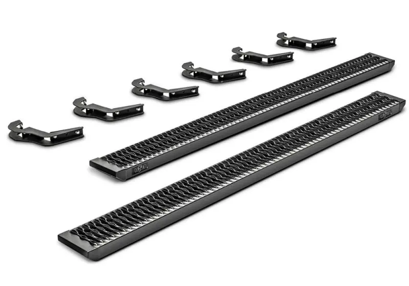 N-Fab Growler Fleet Step Bars For 2010–2019 Dodge Ram 2500/3500 Mega Cab – Texas Black Finish, Cab-Length Fit 1