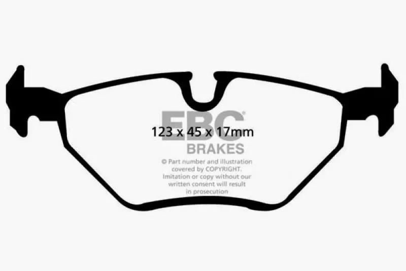 Ebc Yellowstuff Rear Brake Pads For 1999–2002 Bmw Z3 2.5L 1