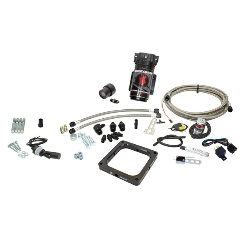 Snow Performance Water Injection System – Stage 1 For Gas Carbureted Engines (4500 Flange), Includes Wot-Specific Ss Braided Lines (No Tank) 1