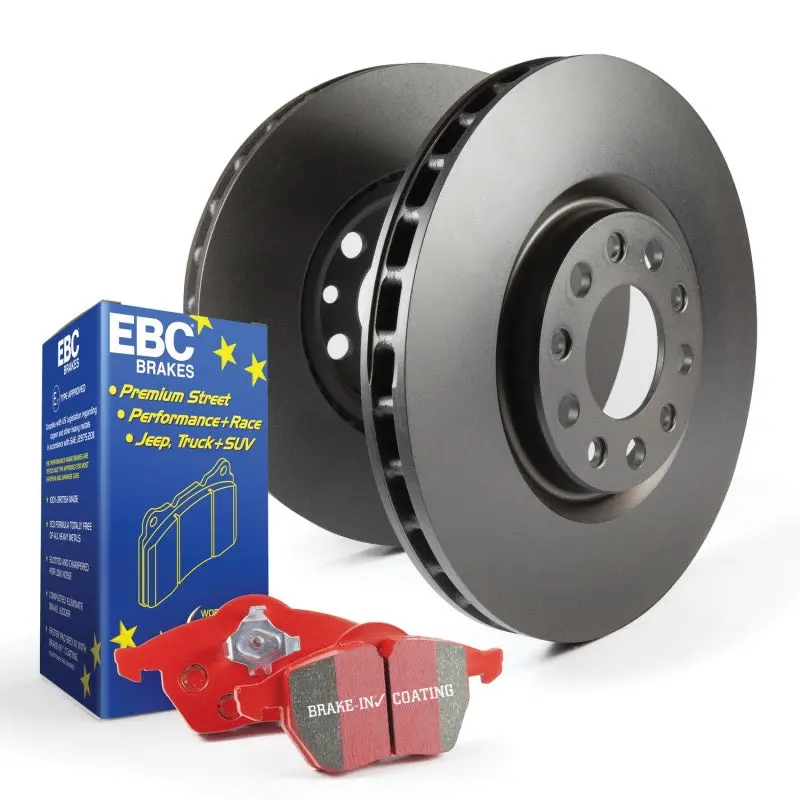 Ebc S12 Performance Brake Kit — Redstuff Pads And Rk Slotted Rotors 1