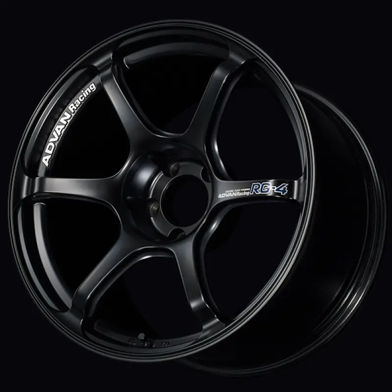 Advan Rg-4 Forged Wheel – 17X7.5 Inch, +45Mm Offset, 5X100 Bolt Pattern, 57.1Mm Center Bore, Semi-Gloss Black 1