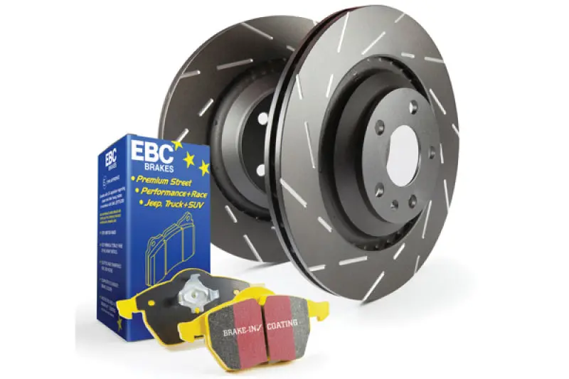 Ebc Yellowstuff S9 High-Performance Brake Pad And Usr Drilled & Slotted Rotor Kit 1