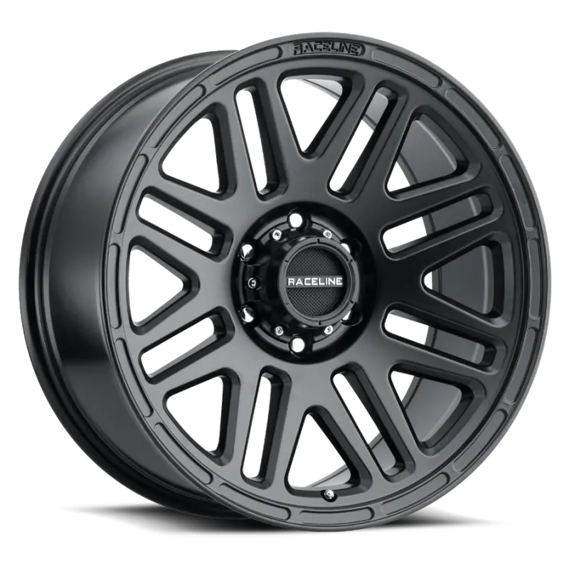 Raceline 944B Satin Black Alloy Wheel – 17X9 Inches, 8X170 Bolt Pattern, -12Mm Offset, 125.2Mm Center Bore, For Mitsubishi Outlander 1