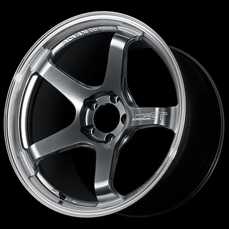Advan Gt Beyond Performance Wheel – 19X10.5", +45Mm Offset, 5X114.3, Hyper Platinum Black Finish 1