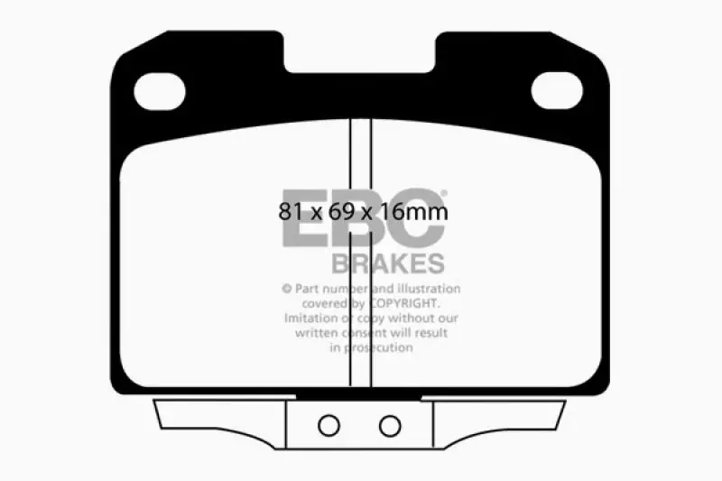 Ebc Greenstuff Rear Brake Pads For 1994–1996 Dodge Stealth 3.0L Awd 1