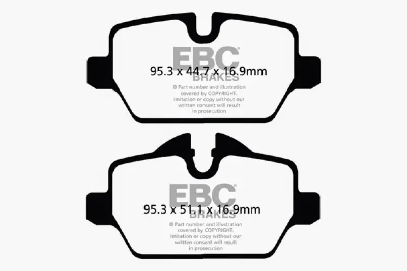 Ebc Redstuff High-Performance Rear Brake Pads For 2010+ Mini Countryman Cooper (1.6L) 1