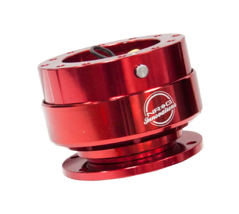 Nrg Quick Release Steering Hub – Gen 2.0 Design With Red Body & Red Accent Ring 1