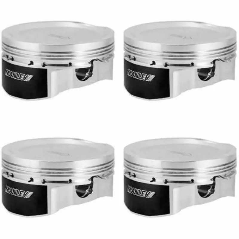Manley Forged Pistons – 85.5Mm +0.5Mm, 8.5:1 Dish, For 2003–2006 Mitsubishi Evo Viii/Ix (7-Bolt 4G63T) 1