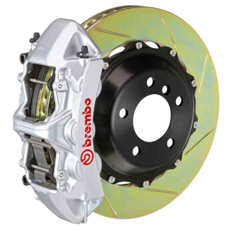 Brembo Gt Big Brake Kit For 2000–2003 Bmw M5 / 1997–2003 5-Series – Front, 6-Piston Calipers, 380X32Mm Two-Piece Slotted Rotors (Type 1, Silver) 1
