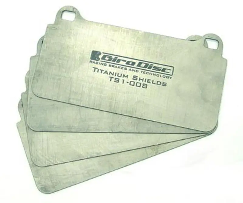 Girodisc Titanium Pad Shields – Front, For Porsche 911 Carrera S/4S (996/997) 1