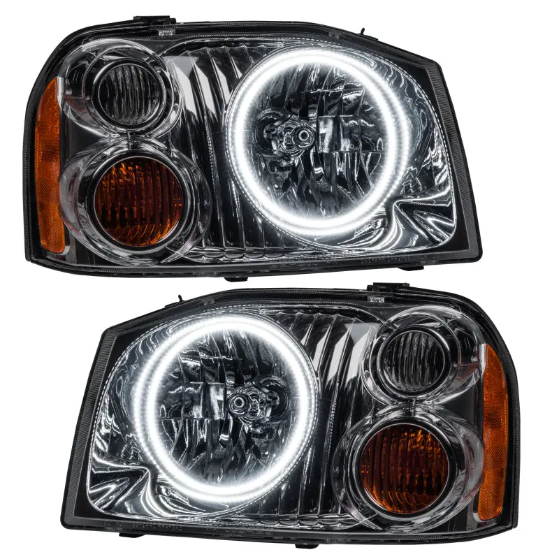 Oracle Led Headlight Assembly – Dual Halo, White, For 2001–2004 Nissan Frontier 1