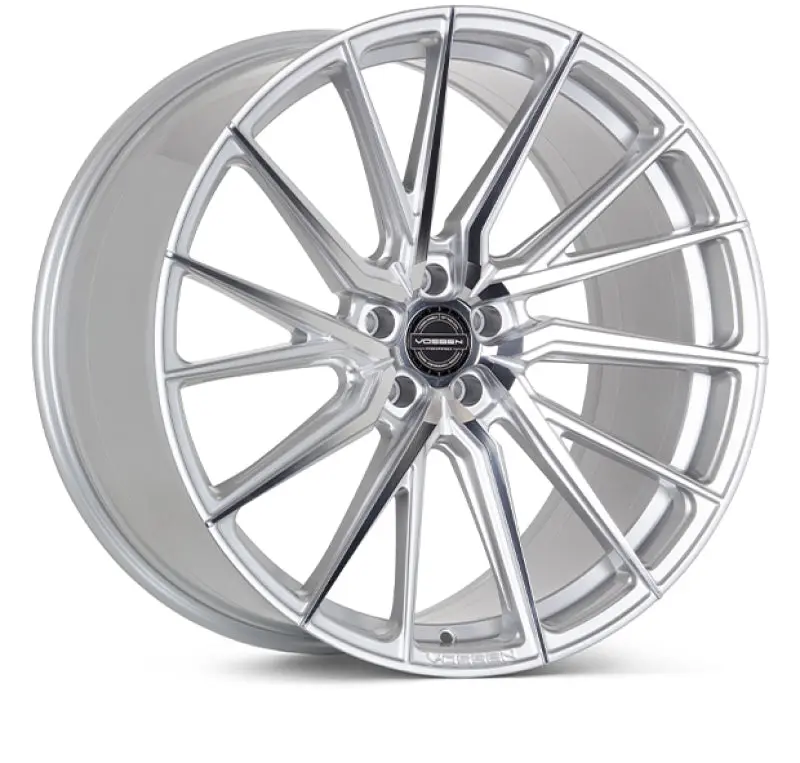 Vossen Hf-4T Forged Alloy Wheel – 21X9 Inches, 5X120 Bolt Pattern, Et30 Offset, Flat Face, 72.56Mm Hub Bore, Silver Polished Finish 1