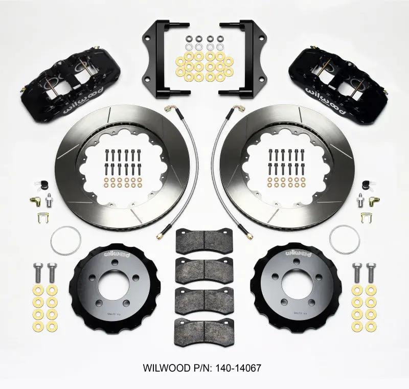 Wilwood Aero6 Front Brake Hat Kit With Lines – 14.25-Inch Rotor Compatibility For 2014+ Dodge Challenger 1