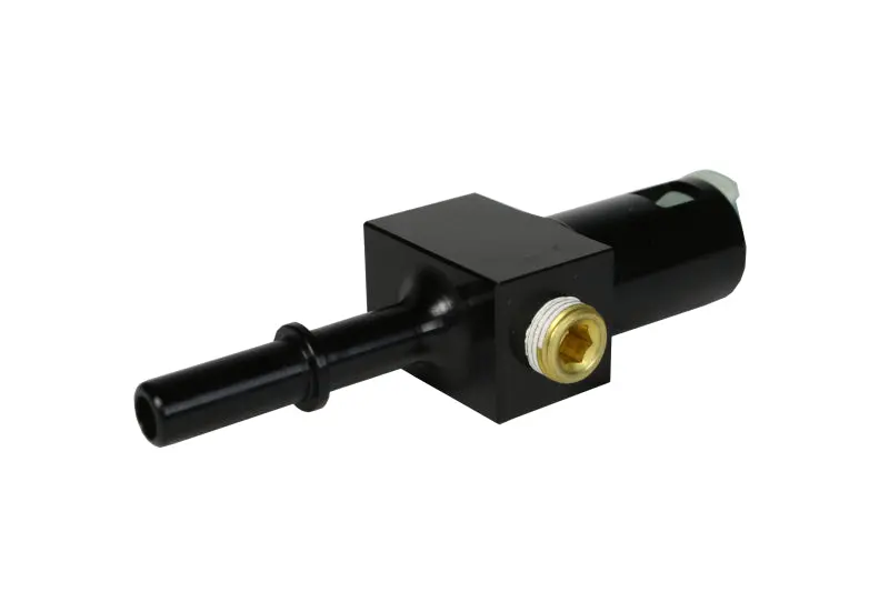 Aeromotive Quick-Connect Fuel Line Fitting – 5/16" Od, An-06 Port + 1/8" Gauge Port 1