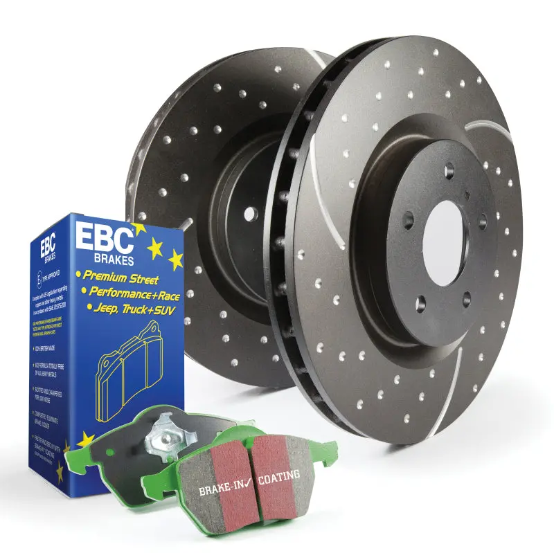 Ebc S10 Brake Kit — Greenstuff Pads + Gd Series Slotted Rotors 1