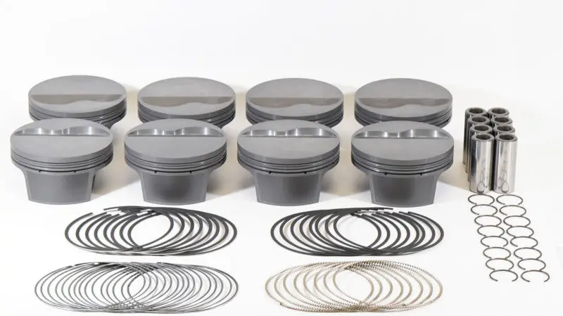 Mahle Ms Forged Piston Set For Small-Block Ford – 352Ci, 4.155" Bore, 3.25" Stroke, 10.1:1 Cr, -6Cc Dish (8-Piece) 1
