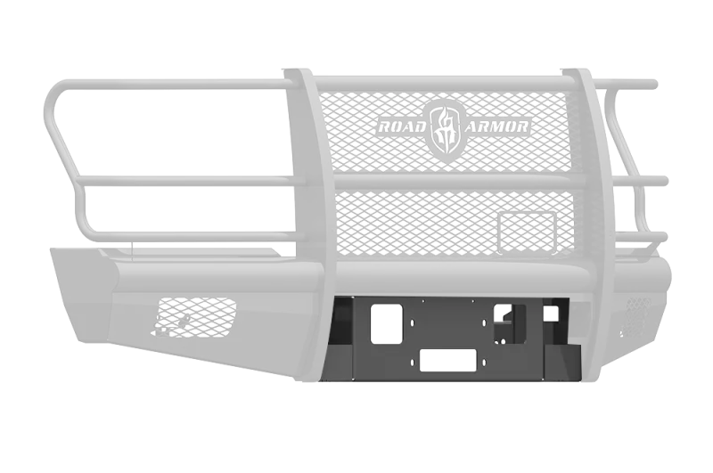 Road Armor Vaquero Winch Mount Plate – Tex-Black Finish For 2017–2020 Ford F-250 Front Bumper 1