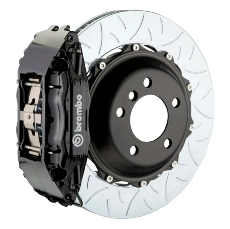 Brembo Gt Big Brake Kit For 1994–2000 Mercedes-Benz C-Class – Front, 4-Piston Calipers, 355X32Mm Two-Piece Slotted Rotors (Type 3, Black) 1